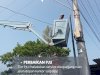 Perbaikan PJU di beberapa titik ruas Jalan Sajen-Cawas.