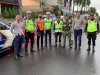 Hujan Tidak Hentikan Semangat CFD, Puluhan Petugas Dishub Tetap Profesional Tutup Jalan dan Atur Lalu Lintas Minggu Pagi
