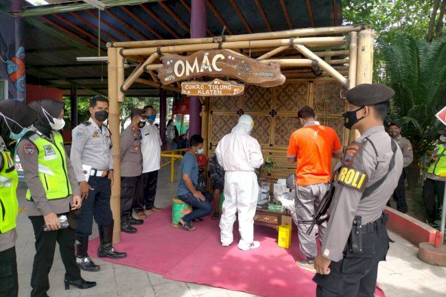 Giat Pengawalan SWAB Random di Obyek Wisata