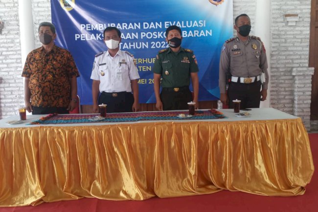 Pembubaran dan evaluasi posko lebaran tahun 2022