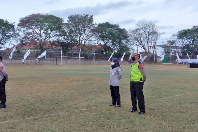 Giat Apel Pengamanan Senam Guru P3K