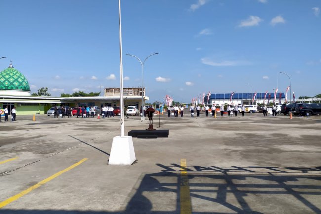 Gladi bersih upacara hari perhubungan nasional