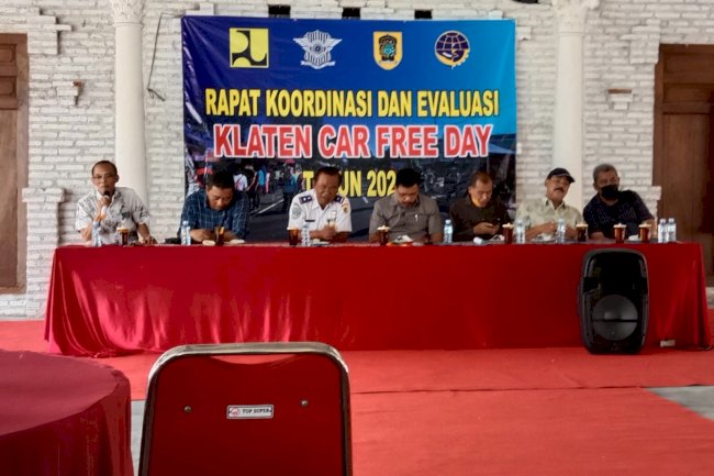 Rapat koordinasi klaten Car Free Day 