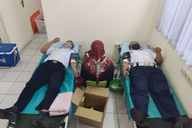 donor darah dalam rangka HUT Darma Wanita Persatuan 2022