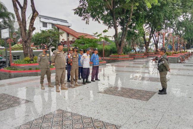 Pengamanan Pasca Revitalisasi Alun-Alun Klaten