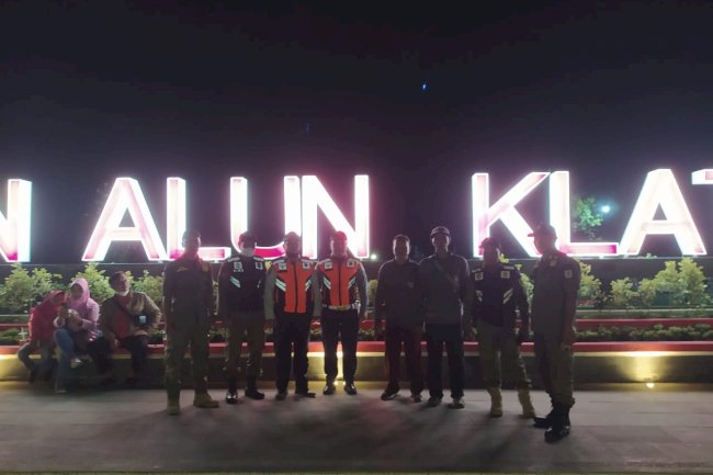 Pengamanan Pasca Revitalisasi Alun-Alun Klaten