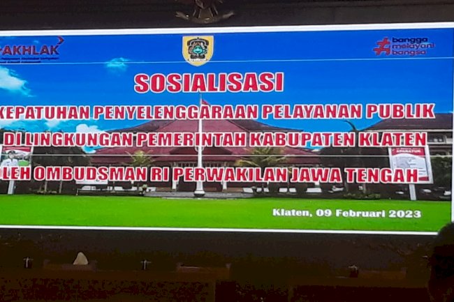 Soaialisasi kepatuhan penyelenggaraan pelayanan publik