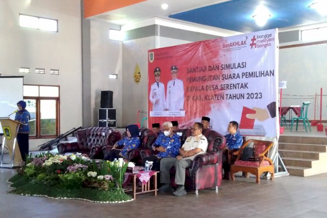 PAM Simulasi pemungutan suara Pilkades serentak gel.1