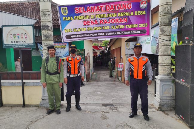 Pengamanan Pemilihan Kepala desa gelombang 1 kabupaten klaten