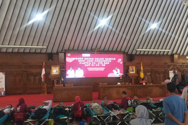 Giat Donor Darah di Pemda Klaten