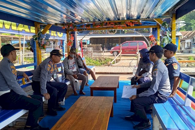 Ramp Check Kapal Pariwisata di Rowo Jombor Klaten