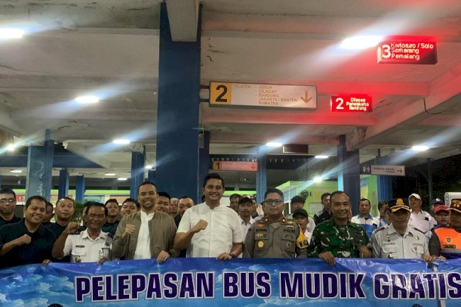 Pelepasan Bus Mudik Lebaran 2025