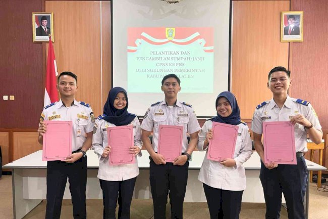 Pengangkatan PNS Dinas Perhubungan Pola Pembibitan Kabupaten Klaten