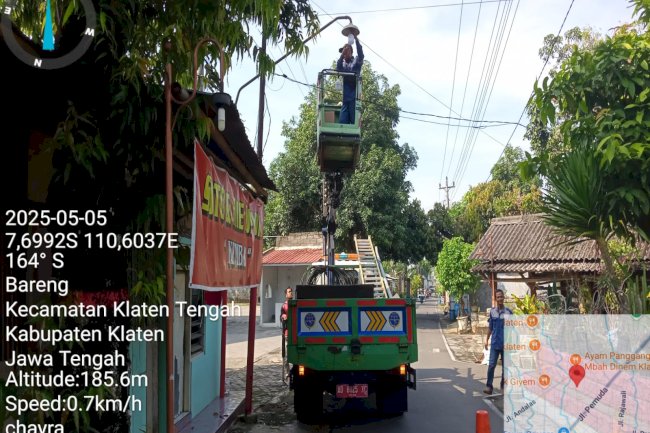 Tindak Lanjut Aduan PJU Lokasi Bareng Klaten Tengah