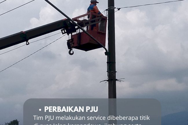 Dishub Klaten Perbaiki PJU di Karangdowo dan GOR Gelarsena