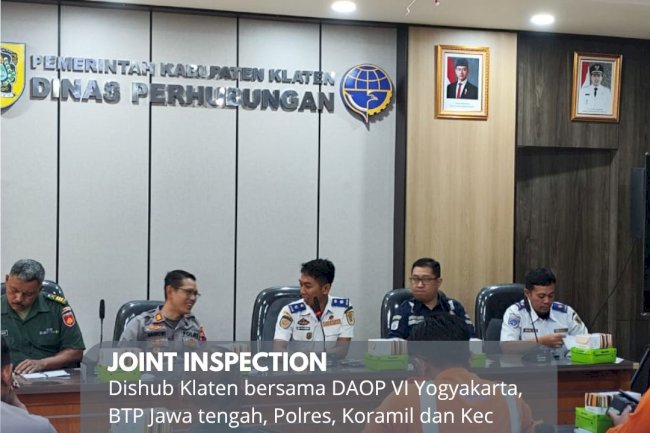 Dishub Klaten Laksanakan Joint Inspection Di Perlintasan Sebidang 254 Mbah Ruwet
