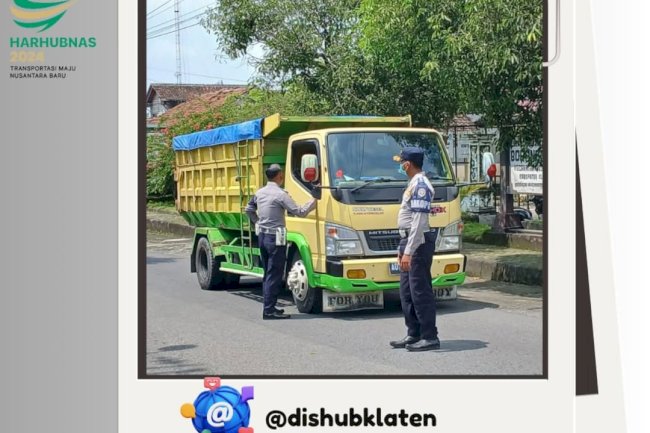 Truk Golongan C Ugal-ugalan di Jalan Janut-Patung Tani? Dinas Perhubungan Klaten Beraksi