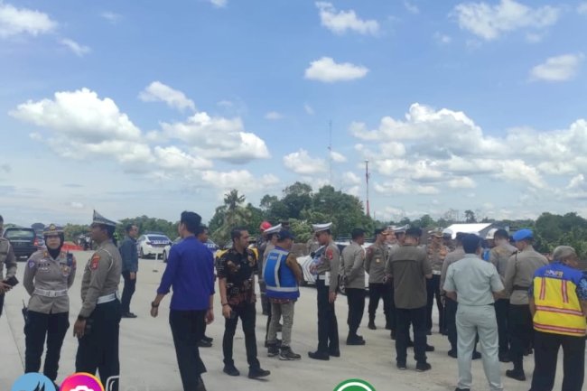 Polda Jateng dan Dinas Perhubungan Klaten Lakukan Pengecekan Jalur Tol Fungsional Solo-Jogja