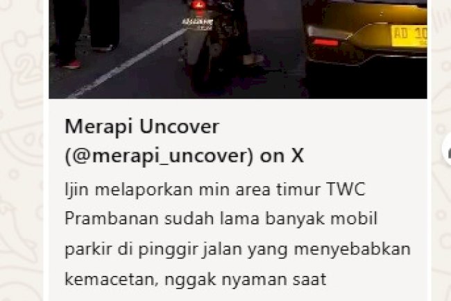 Dishub Klaten Tindaklanjuti Aduan Media Sosial, Tertibkan Parkir Liar di Kawasan TWC Prambanan