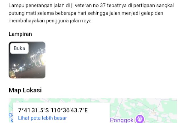 Perbaikan Lampu PJU di Pertigaan Sangkal Putung Tuntas, Jalan Veteran Kembali Bercahaya!