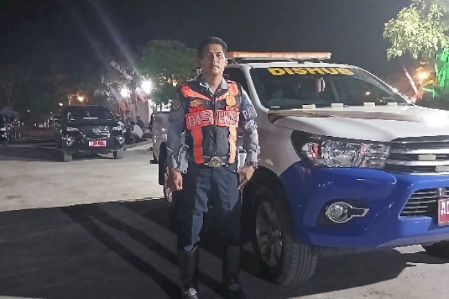 Malam Puncak Desamorfosis di Taman Nyi Ageng Rakit: Pengamanan dan Pengaturan Lalin Dinas Perhubungan Klaten Berlangsung Lancar