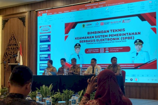 Bimbingan Teknis Keamanan SPBE Kabupaten Klaten Tingkatkan Kapasitas CSIRT dan Prakom Kabupaten Klaten