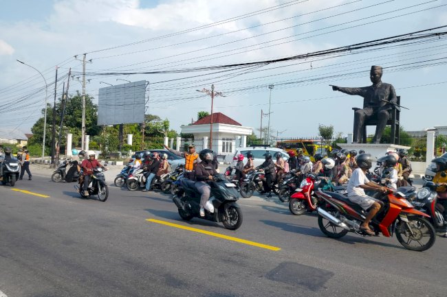 Semangat Pramuka, Lalu Lintas Tertib Warnai Upacara Pelantikan Pramuka Garuda di Gedung GBK Klaten