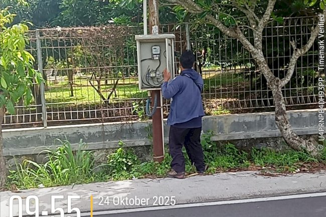 Servis Panel Kontrol PJU Taman Gergunung: Dinas Perhubungan Jaga Kehandalan Sistem Penerangan