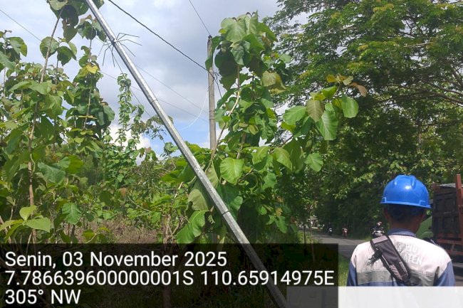 Tiang Traffic Signal Roboh di Banyuripan Bayat! Dishub Klaten Sigap Evakuasi & Cegah Kecelakaan