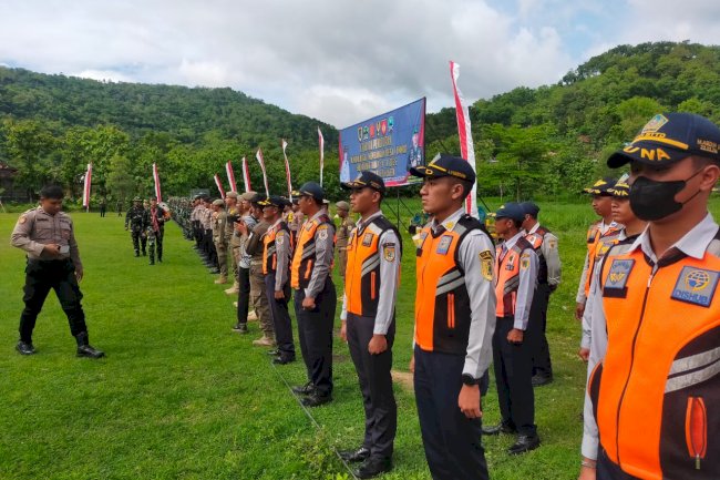 Komitmen Nyata: Personil Dishub Klaten Hadiri Upacara TMMD Sengkuyung THP IV di Desa Kali Gayam
