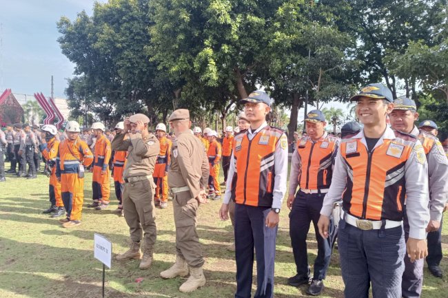 Komitmen Penuh! Dinas Perhubungan Klaten Kerahkan Personel Lengkap untuk Apel Kesiapsiagaan Bencana 2025