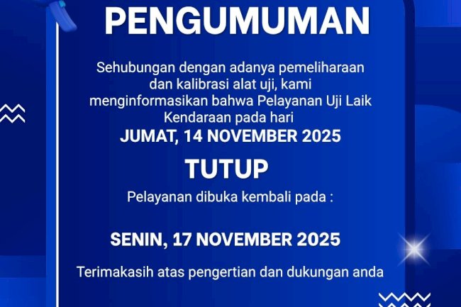 Uji Laik Kendaraan Ditutup Sementara! Dishub Klaten Lakukan Maintenance & Kalibrasi Alat untuk Layanan Lebih Presisi