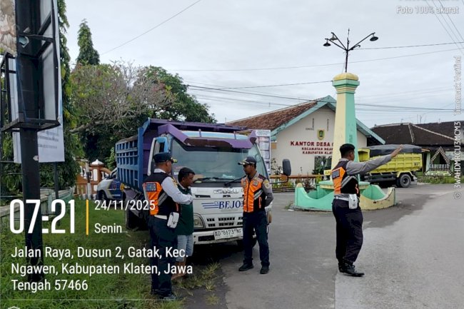 Kehadiran Tegas di Pagi Hari : Dinas Perhubungan Amankan Jalur Sekolah dari Truk Bermuatan