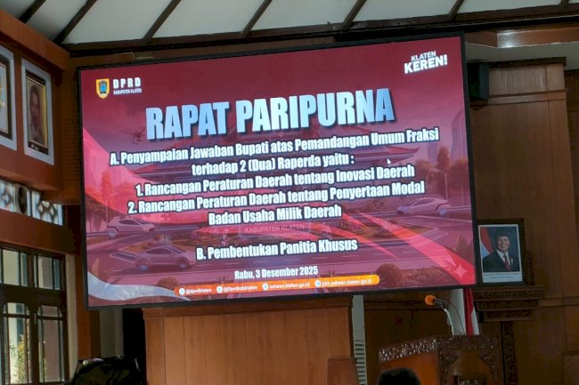 Sekretaris Dishub Klaten Hadir di Rapat Paripurna DPRD, Siap Jawab Pertanyaan Fraksi tentang Inovasi dan Modal Daerah
