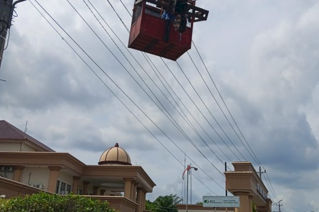 PJU di Kawasan Buntalan Diperkuat, Penggantian Lampu LED Dimulai dari Area RSUD Bagas Waras