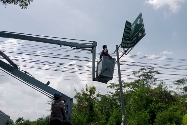 Satu Hari Tuntas! Rambu "Maut" di Delanggu Langsung Dieksekusi Tim Gercep Dishub