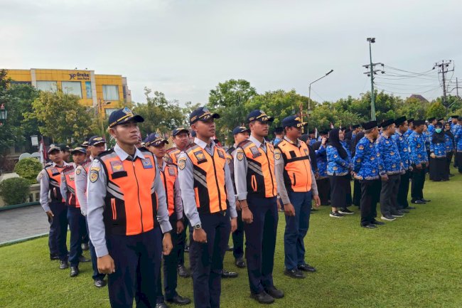 Merah Putih di Dada! Dishub Klaten Khidmat Ikuti Upacara Hari Bela Negara ke-77