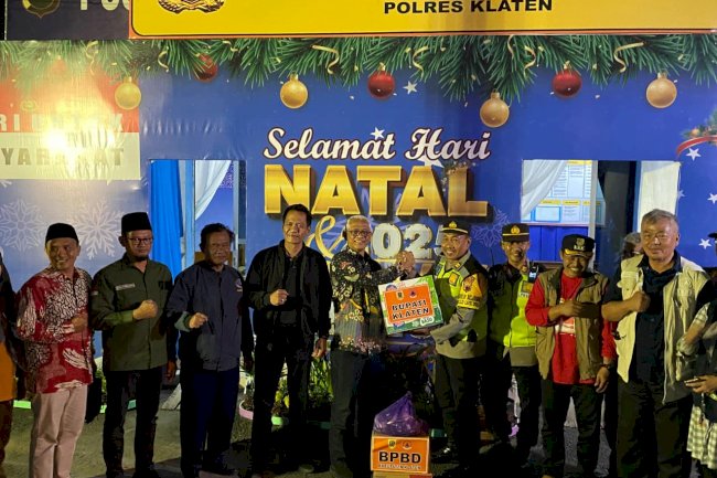 Solidaritas Tanpa Batas! Wakili Bupati, PJ Sekda Klaten & Forkopimda "Gaspol" Tinjau Posko Nataru Karang Delanggu