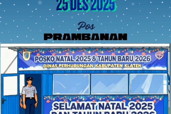 Posko Prambanan Stand By! Shidiq Laporkan Arus Wisata Natal Padat Lancar