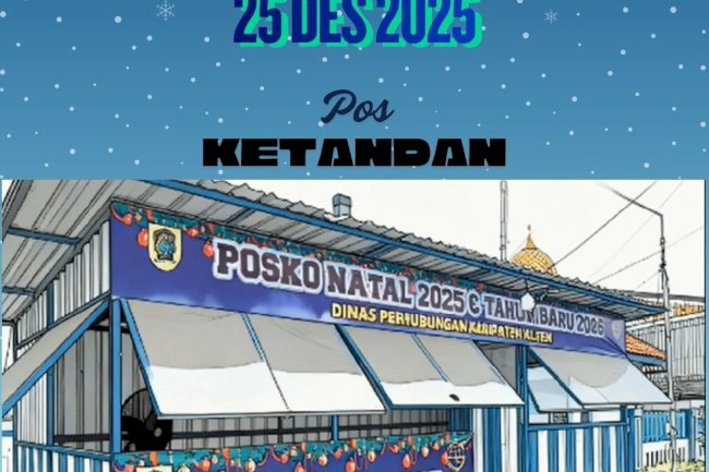 Pos Dishub Ketandan On Fire! Pantauan Lalin Natal 2025: Ramai Lancar Terkendali