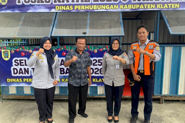 Kepala Dishub Klaten & Tim "Gaspol" Tinjau Posko Nataru