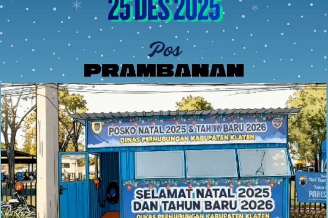 Posko Prambanan Stand By! Shidiq Laporkan Arus Wisata Natal Padat Lancar