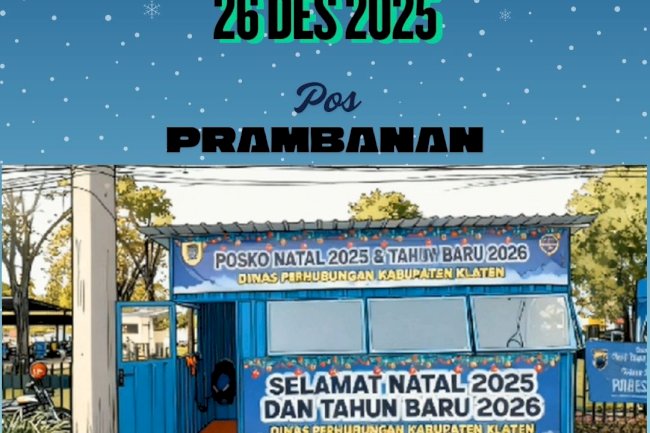 Posko Prambanan Ramai Lancar! Fauzi Lapor Arus Wisata Nataru Terkendali 