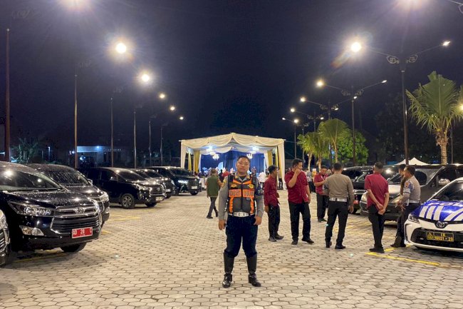 Pengawalan Bupati Klaten Peresmian Candi Plaosan Tahap 1 Bersama Menteri Kebudayaan