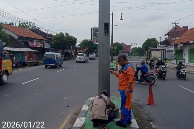 PJU di Ruas Jogja-Solo Tegalgondo Kembali Menyala, Dishub Klaten Sigap Perbaiki