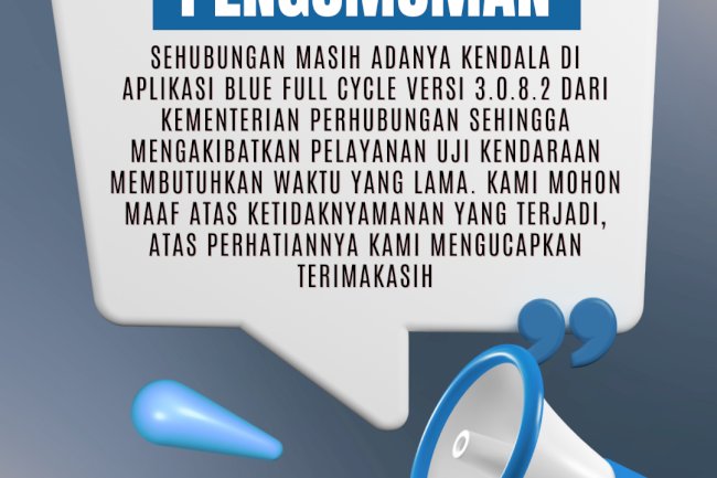 Sistem BLUE Full Cycle Lagi Bermasalah: Proses Uji Kendaraan Dishub Klaten Jadi Lebih Lama