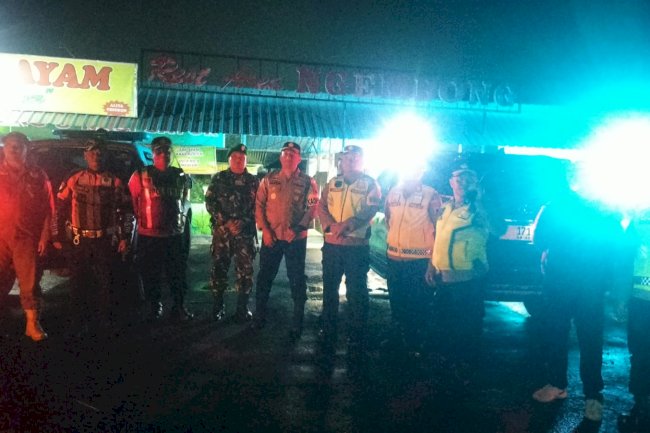 Patroli Gabungan Malam Hari! TNI-POLRI-Dishub-Satpol PP Sisir Titik Rawan Klaten