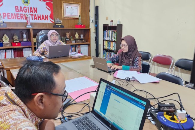 Desk SILPPD di Setda: Data dan Bukti Dukung Dishub Klaten Sudah Sesuai Pedoman