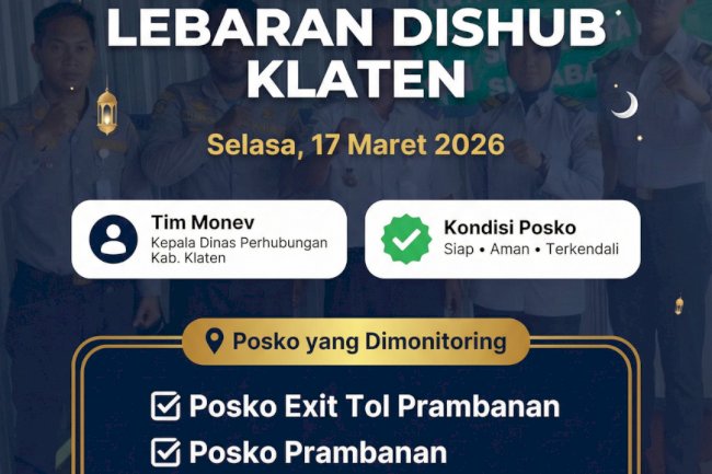Kadishub Klaten Terjun Langsung Cek Posko Exit Tol Prambanan - Monitoring Lebaran 2026