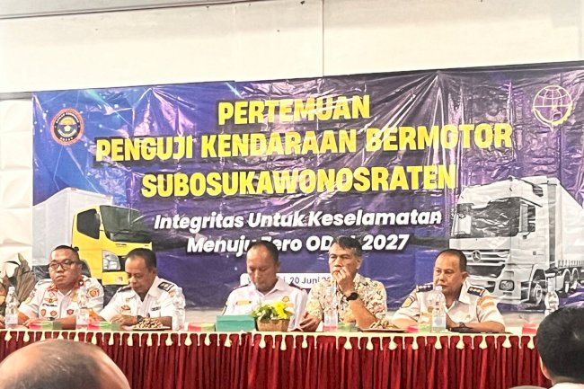 Komitmen Wujudkan Zero ODOL 2027, Dishub Klaten Hadiri Pertemuan Rutin Penguji se-Subosukawonosraten di Wonogiri